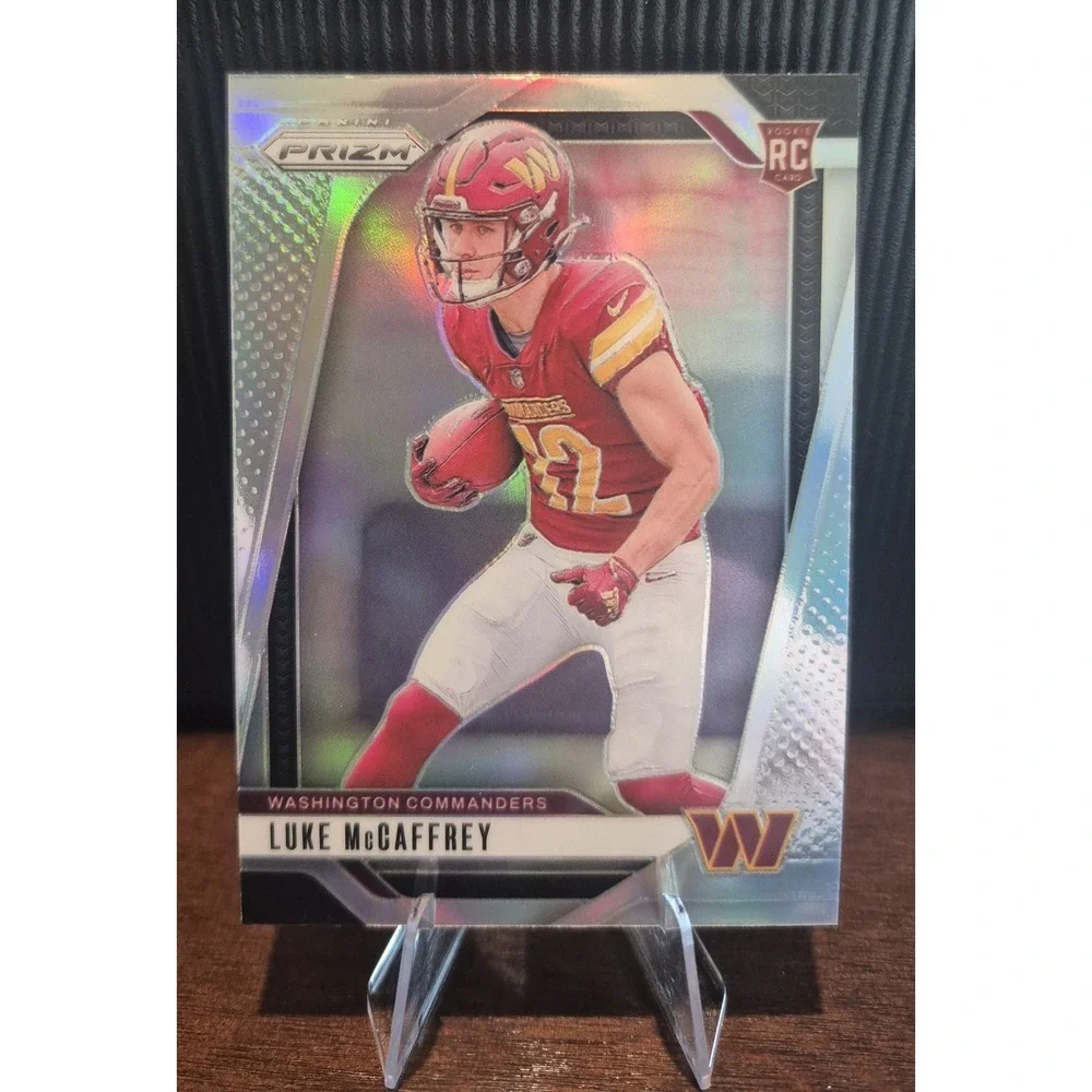 2024 Panini Prizm Luke McCaffrey #367 Silver Prizm Rookie Washington Commanders